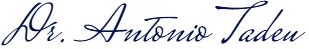 Assinatura do Dr. Antônio Tadeu